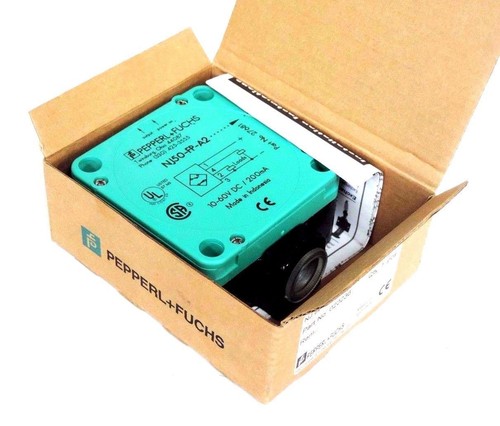 Used NIB PEPPERL + FUCHS NJ 50-FP-A2-P4 PROXIMITY SENSOR 020236, 10-60V, 200MA, 27681