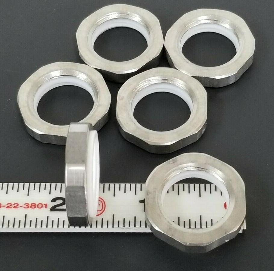 Used LOT OF 6 NEW GENERIC H35129 HEX NUTS 3/4''