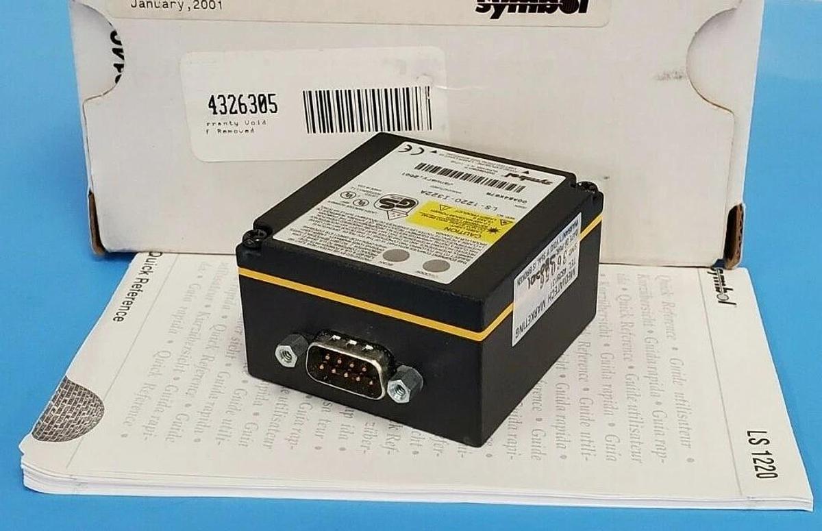 Used NIB SYMBOL LS-1220-I322A LASER BARCODE SCANNER LS1220I322A