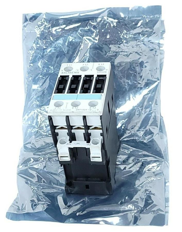 Used SIEMENS 3RT1024-1BB40 CONTACTOR 3RT10241BB40, 40 AMP 3 POLE