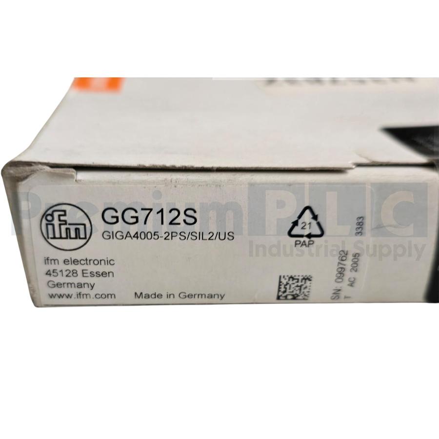 IFM EFECTOR GG712S / GIGA4005-2PS/SIL2/US INDUCTIVE SENSOR GIGA40052PSSIL2US NEW