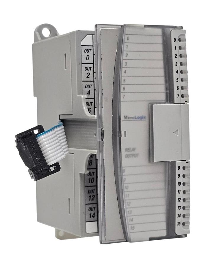 Used ALLEN BRADLEY 1762-OW16 MICOLOGIX 16 PT. VAC/VDC RELAY OUTPUT MODULE SER. B