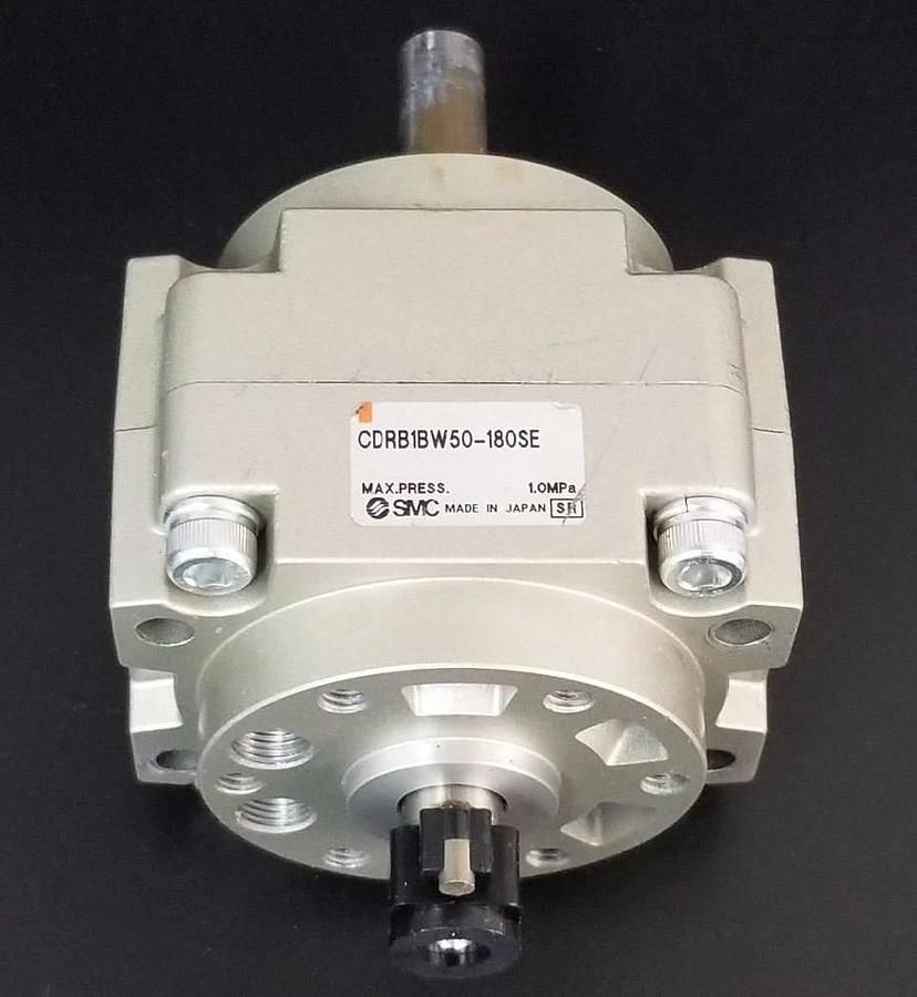 Used SMC CDRB1BW50-180SE MINI VANE ROTARY ACTUATOR CDRB1BW50180SE