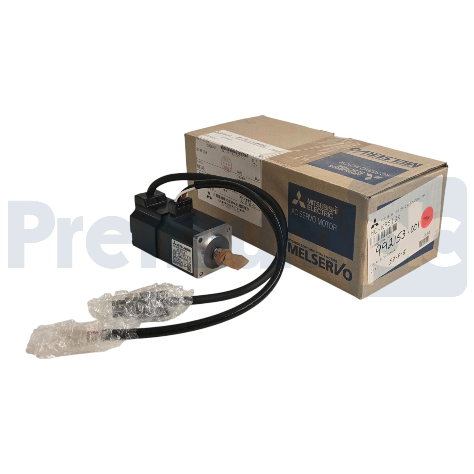 Used MITSUBISHI ELECTRIC HC-KFS13K / HCKFS13K MELSERVO J2S AC SERVO MOTOR 100W NSMP