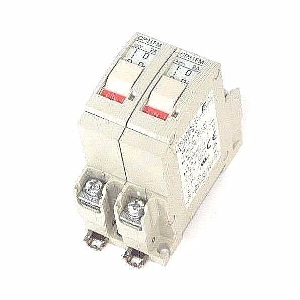 Used LOT OF 2 FUJI CP31FM/2 CIRCUIT PROTECTORS CP31FM 2 AMP BREAKERS