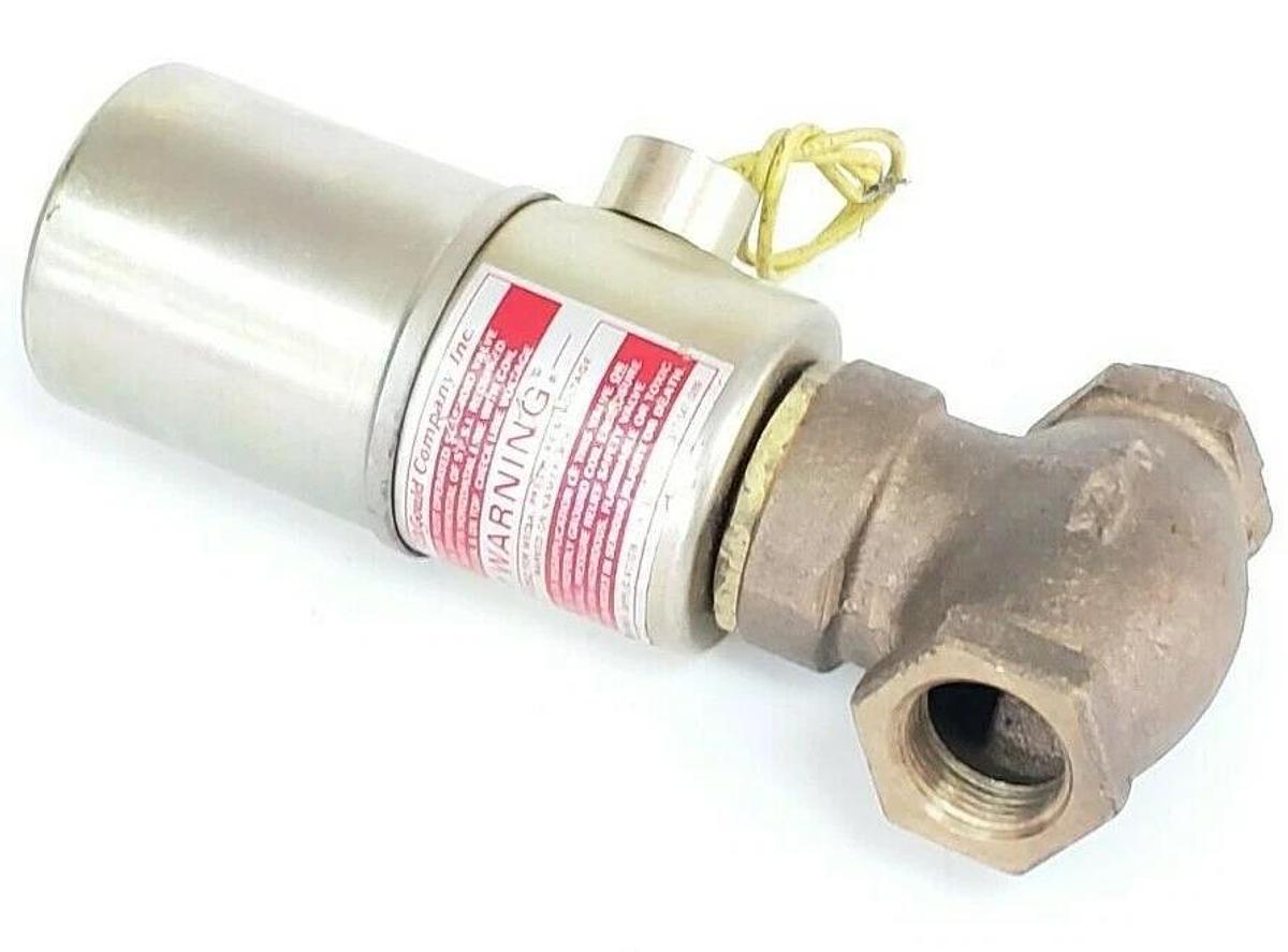 Used GOULD COMPANY QR-3 SOLENOID VALVE AIR/WATER 120V 5-150PSI 60CY SIZE: 3/4''