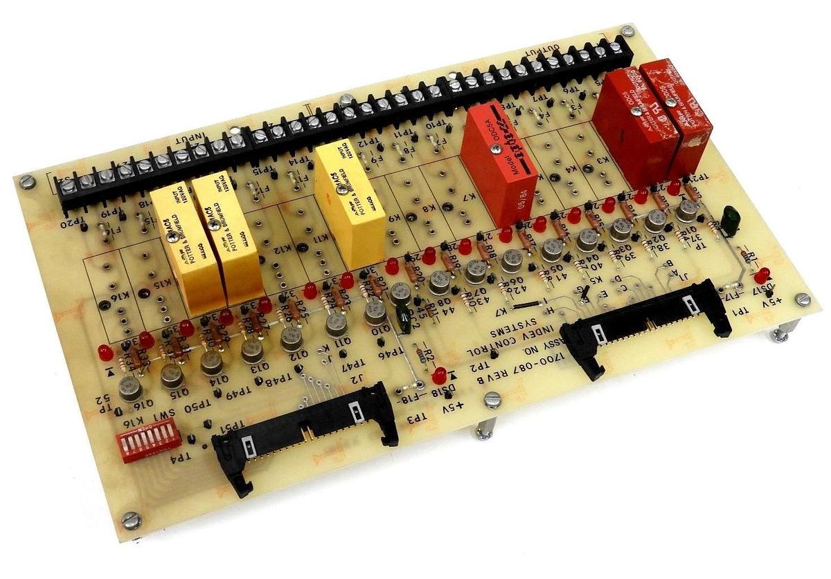 Used INDEV CONTROL SYSTEMS 1700-087 REV. B CONTROL BOARD ASSY. NO. TP2, 1700087