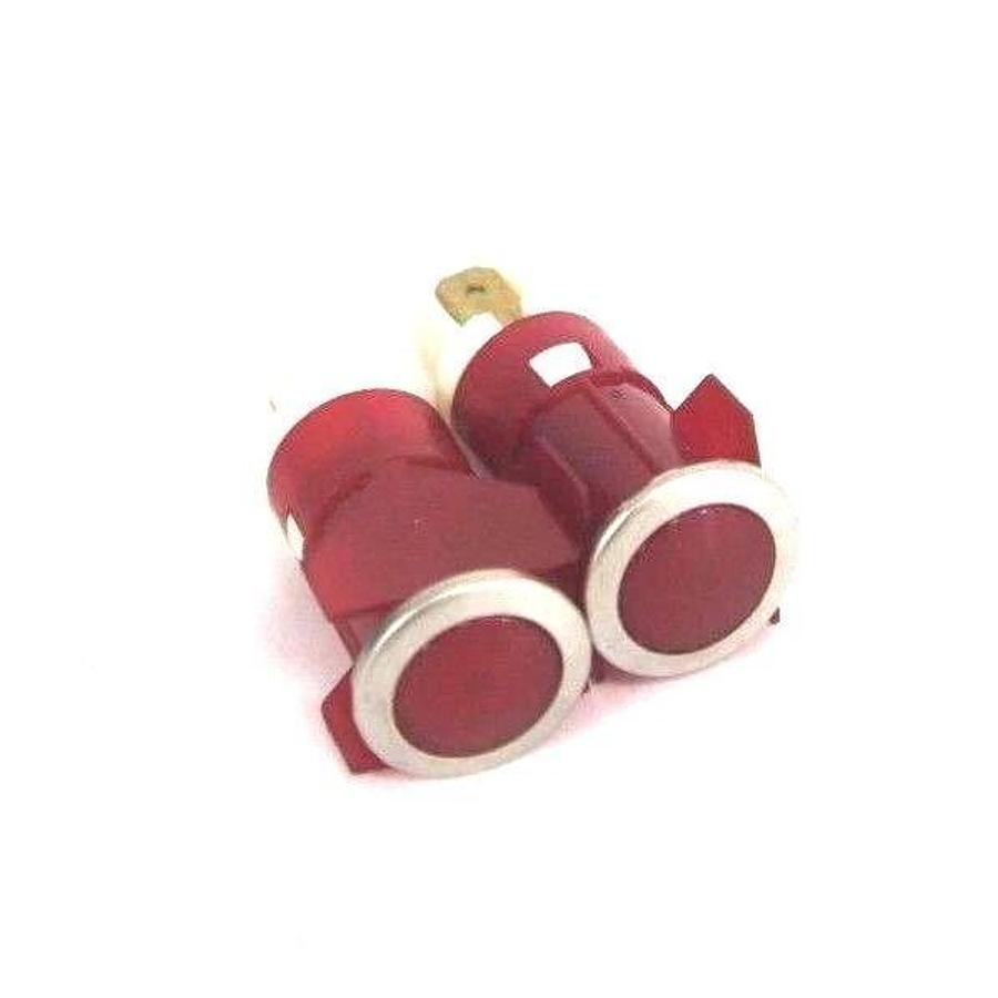 BOX OF 2 NEW AMP 1-380671-2 LAMP INDICATORS RED, 24V, L24F2B, 13806712