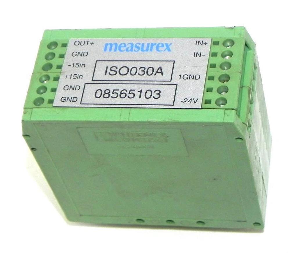 Used PHOENIX CONTACT MEASUREX ISO030A TYPE UEGM ASSY NO. 209707 REV. A
