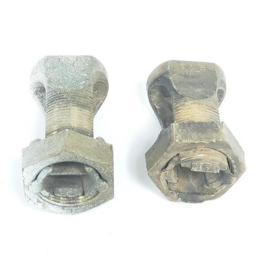 Used LOT OF 2 T&B THOMAS & BETTS 12T SPLIT BOLT CABLE CONNECTORS, M400-500, T2/0-500