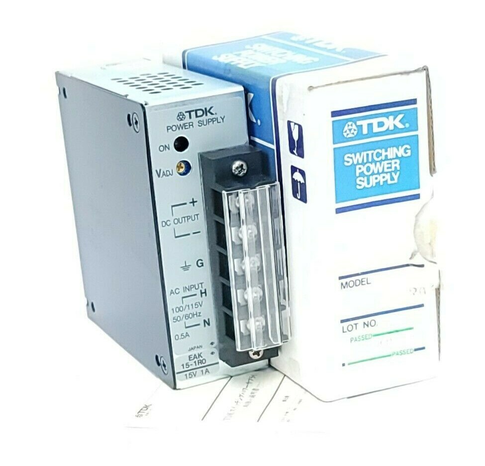 NIB TDK EAK-15-1R0 POWER SUPPLY EAK151R0 15V 1A