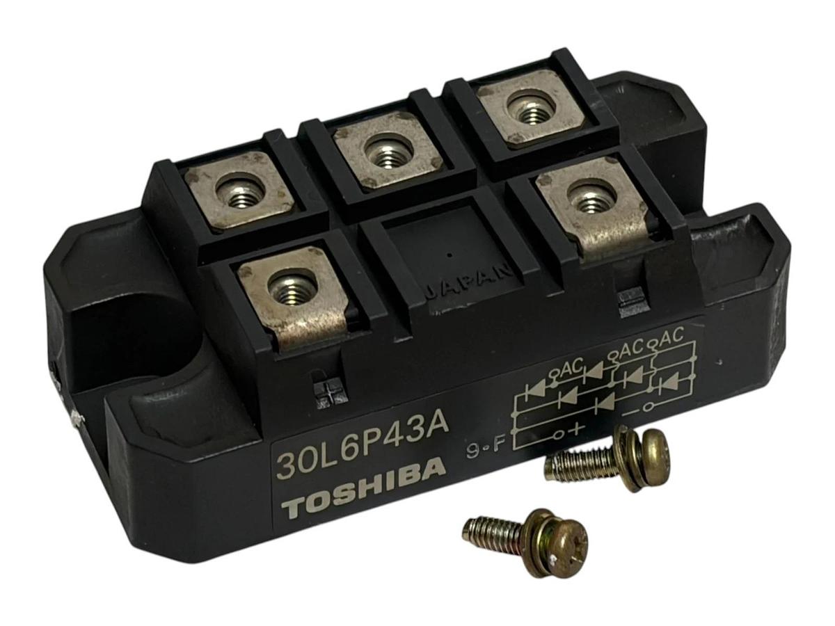 Used Toshiba 30L6P43A Three Phase Diode Bridge Rectifier Module 30A 600V Japan 9-F