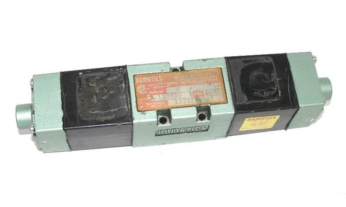 Used NUMATICS 152SS500K SOLENOID VALVE WITH 228-690 B COIL, 100-120 V, 50/60 HZ