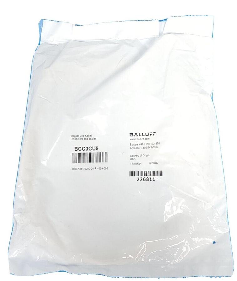 NEW BALLUFF BCC A354-0000-20-RN059-006 (BCC0CU9) RECEPTACLE