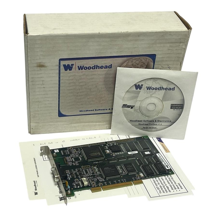 Used Woodhead SST-PB3-PCU PROFIBUS Interface Card Rev: 1.3.3 + CD-ROM V1.2