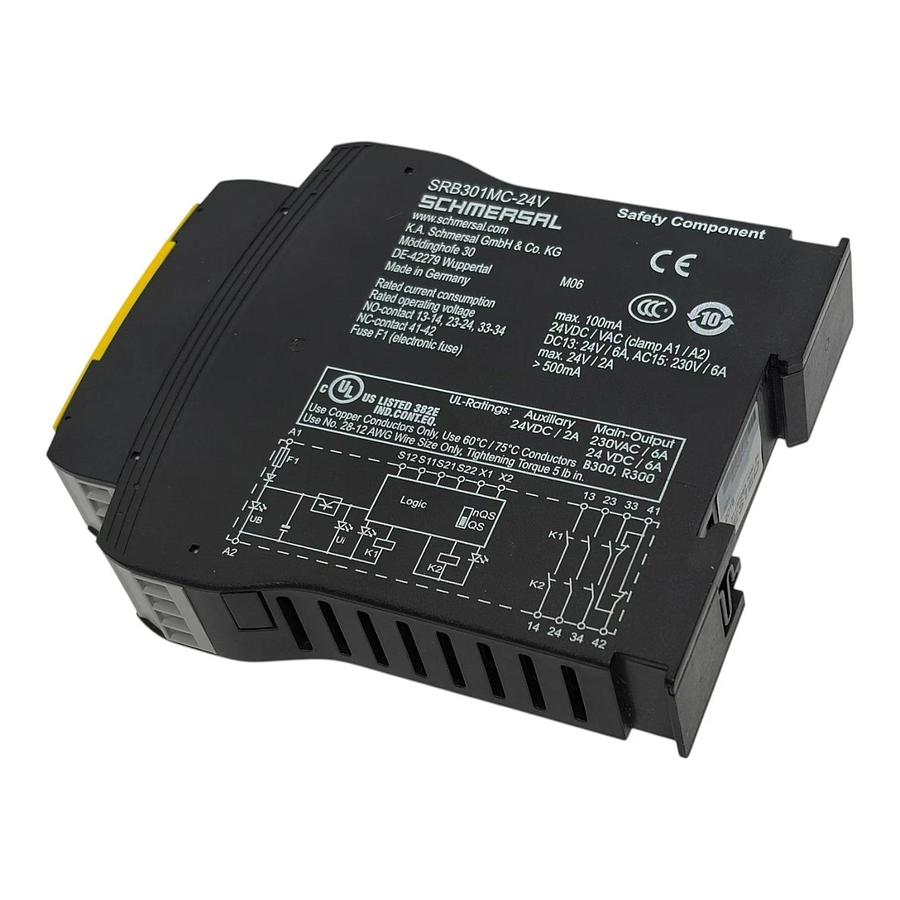 Schmersal SRB301MC-24V Safety Relay Module 24VDC 3 NO 1 NC New Surplus