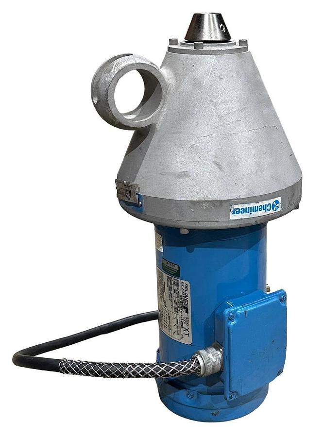Used CHEMINEER 8-10876300 CLAMP-ON MIXER W/ RELIANCE P14X3256V 2HP DUTY MASTER MOTOR
