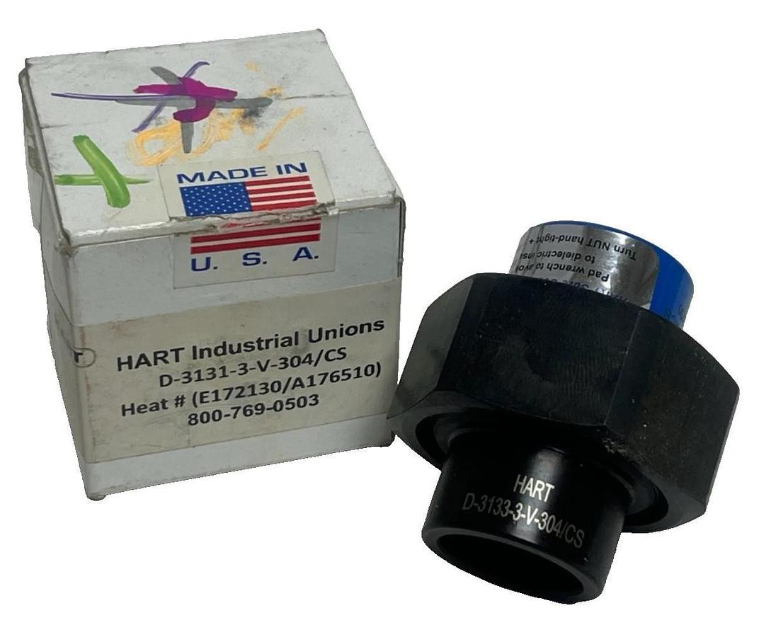 Hart Industrial Union D-3131-3-V-304/CS 1/2" FNPT x SW O-Ring Seal 304SS/CS