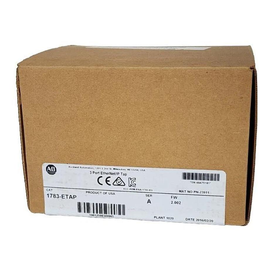 Used FACTORY SEALED ALLEN BRADLEY 1783-ETAP 3-PORT ETHERNET/IP TAP SER. A