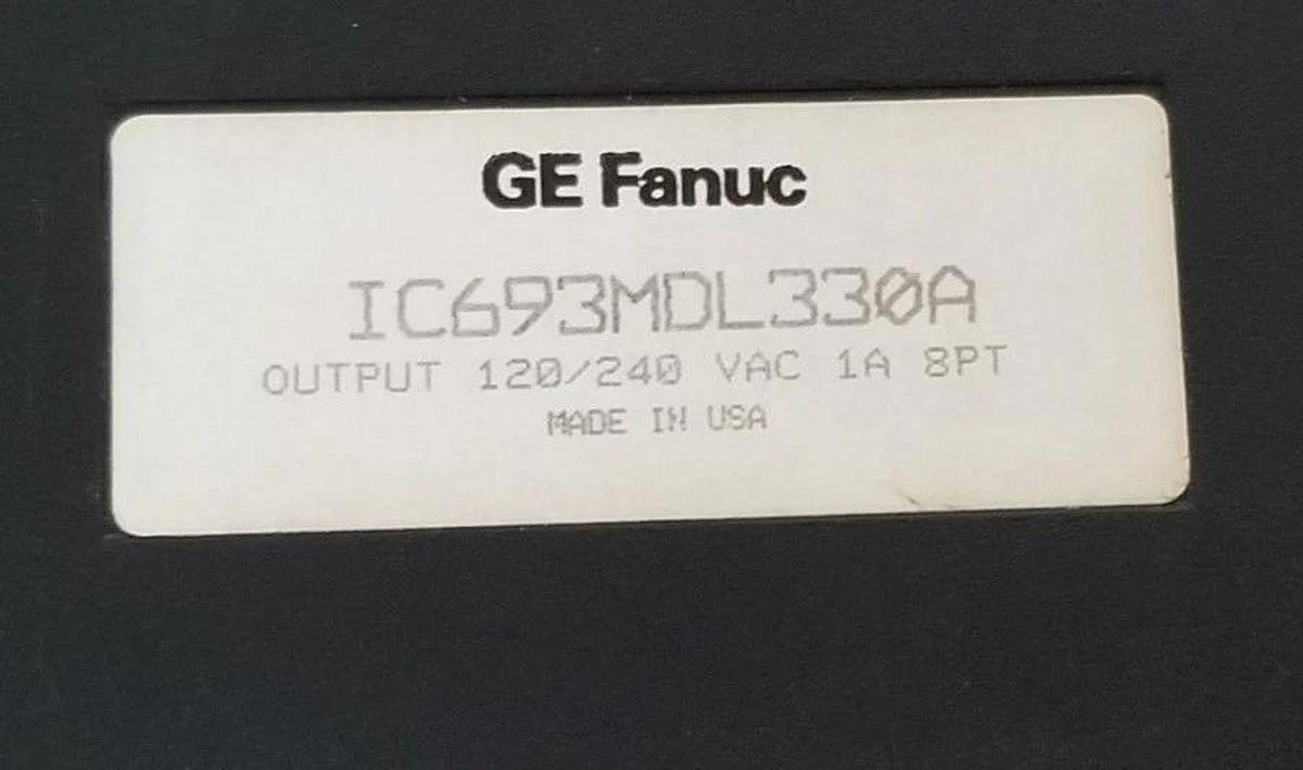 Used GE FANUC IC693MDL330A OUTPUT MODULE MISSING TERMINAL STRIP IC693MDL330