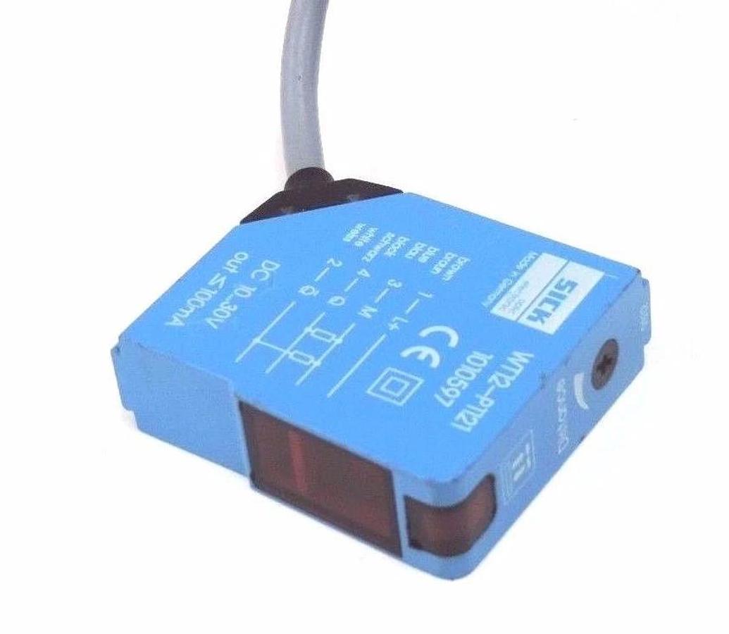 Used SICK WT12-P1121 PHOTOELECTRIC SENSOR WT12P1121, 1010597, DC 10...30V