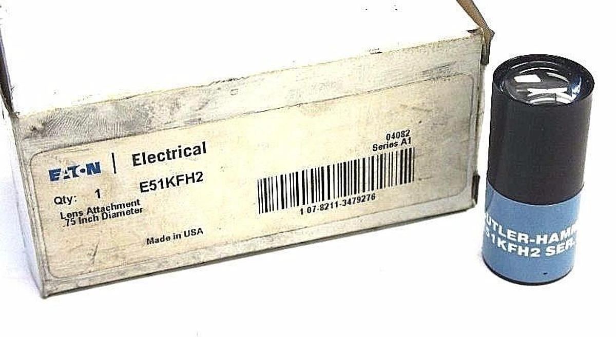 Used NIB EATON CUTLER HAMMER E51KFH2 LENS ATTACHMENT SER. B2 .75" DIAMETER