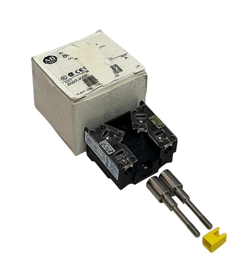 Used ALLEN BRADLEY 800T-XAY /A BULLETIN 800T STACKABLE CONTACT BLOCK AC/DC NSMP