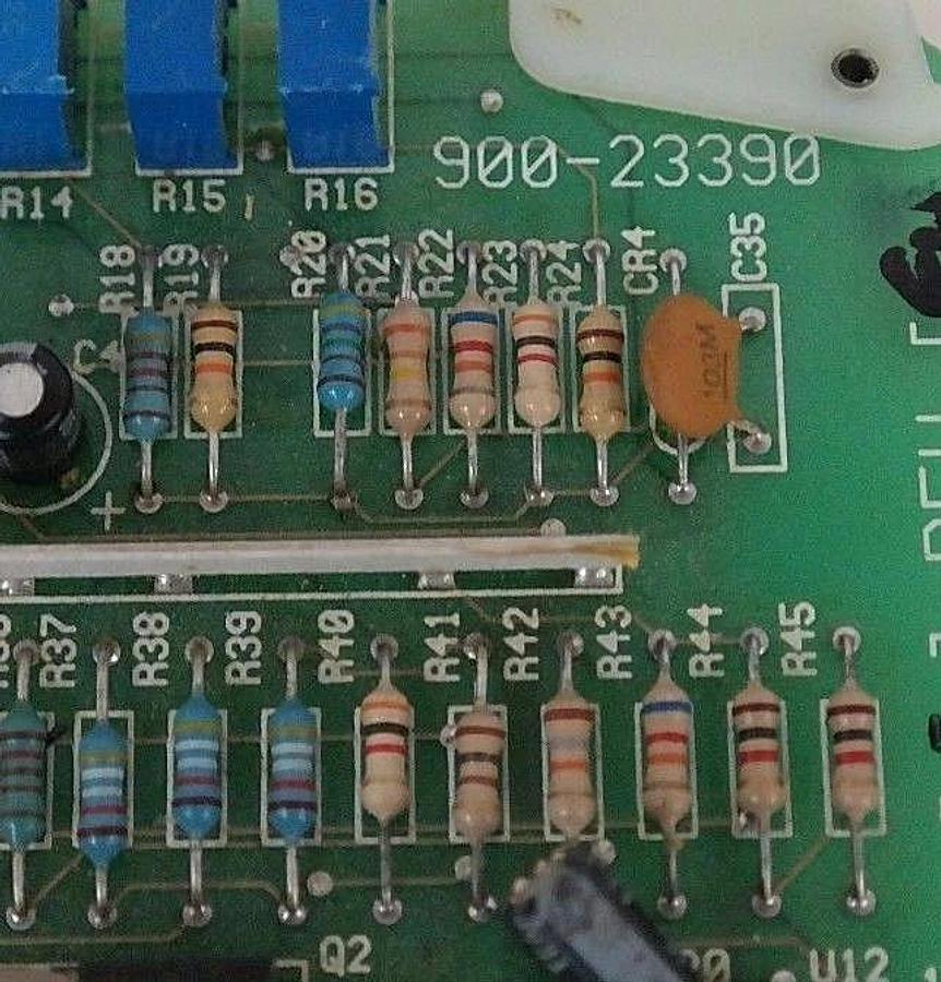 Used SENSE PWB 900-23390 BOARD REV. G4, DASH NO. 7, 910-23389, REV. C