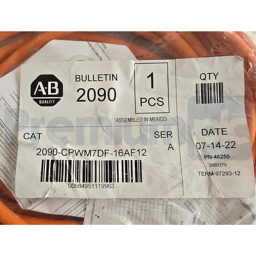ALLEN BRADLEY 2090-CPWM7DF-16AF12 /A SpeedTEC 12m MP MOTOR POWER CABLE NSMP
