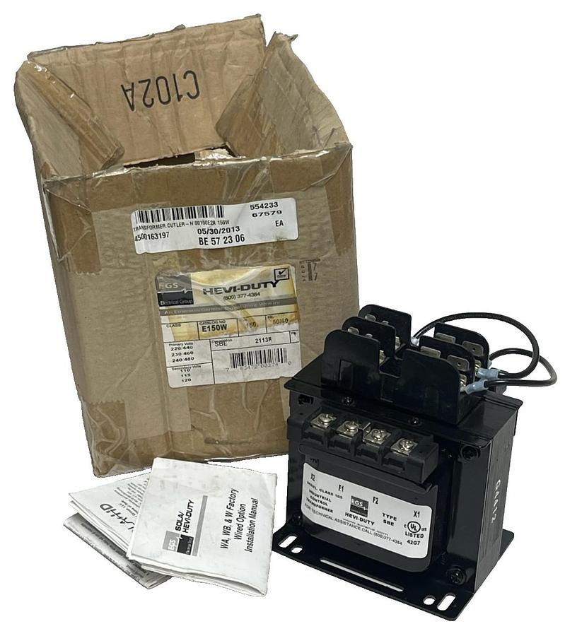SOLA HEVI-DUTY E150W Transformer | 150VA | W/ 30322R-SHD Fuse Holder, NSMP