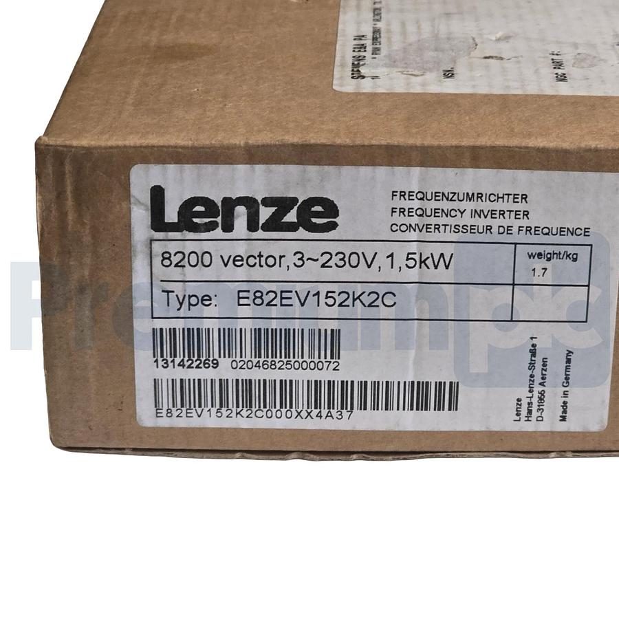 Lenze E82EV152K2C 8200 Vector Frequency Inverter 1.5kW 230V 1/3-Ph 13142269 NSMP