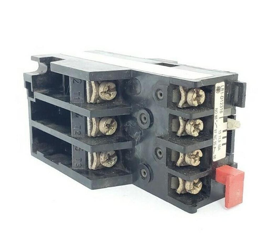 Used TELEMECANIQUE LR-D12316 OVERLOAD RELAY 40AMP, 600VAC MAX