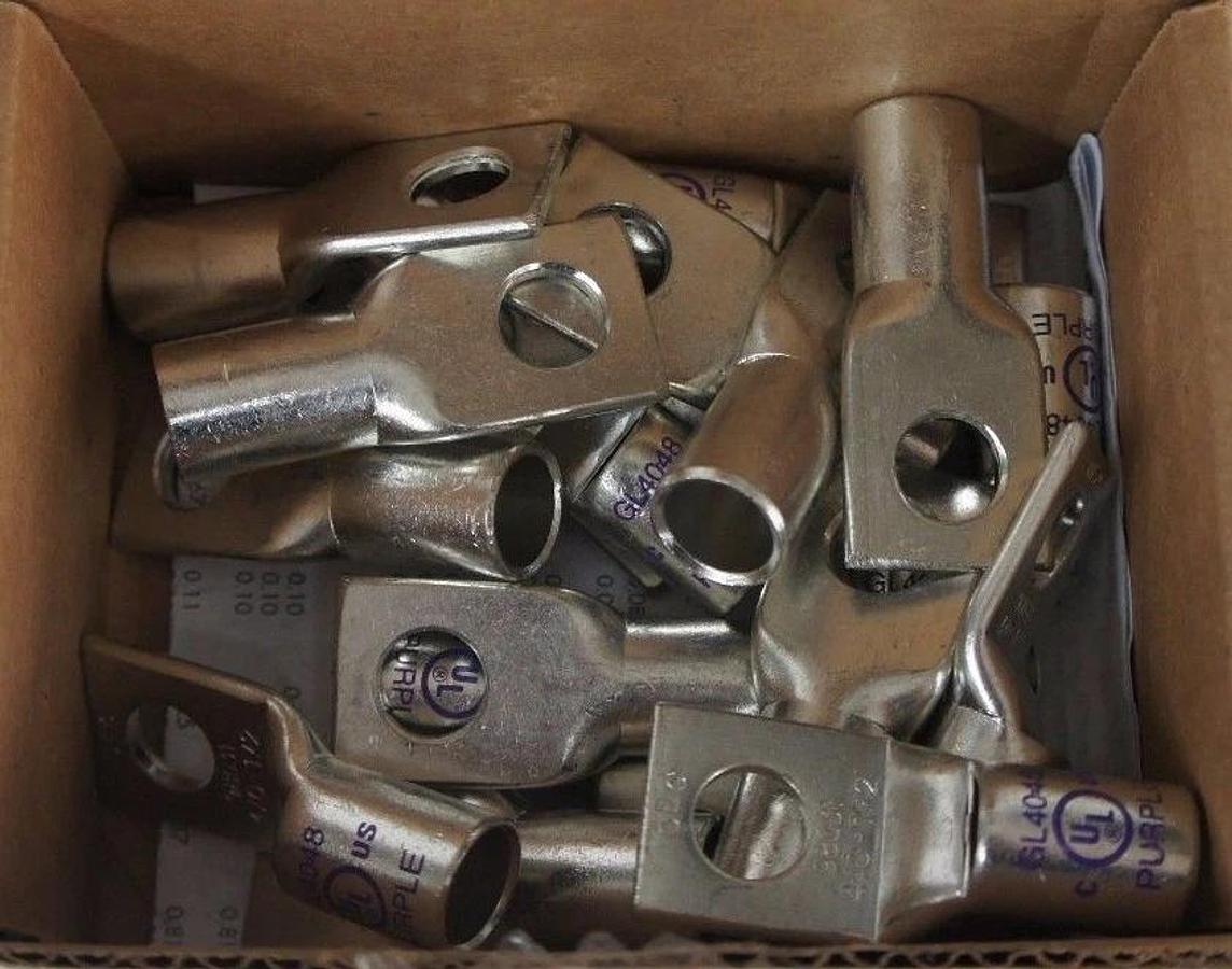 Used NIB NSI GL4048 COPPER COMPRESSION PEEP HOLE, SHORT BARREL, ONE HOLE - QTY 19