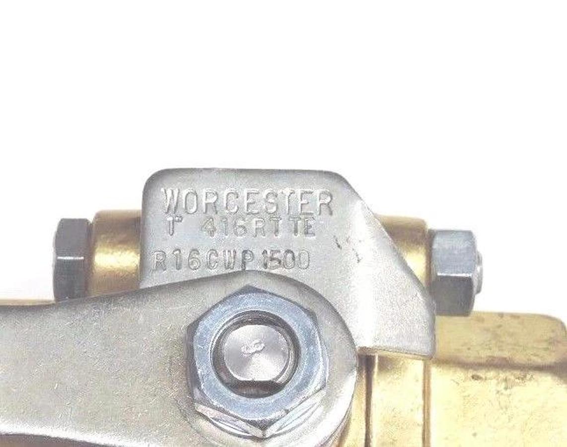 NEW WORCESTER 416RTTE 1" BALL VALVE R16CWP1500 MISSING BODY SEALS
