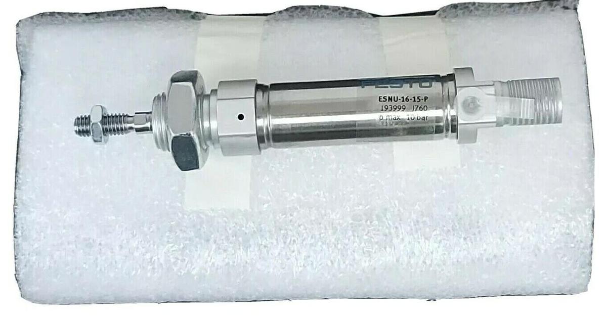 Used NEW FESTO ESNU-16-15-P CYLINDER 193999 1760 PMAX 10 BAR