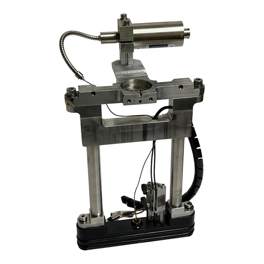 Used Dynisco PT4676-1.5M-14/5 Melt Pressure Transducer on Extruder Slide Gate Assy.