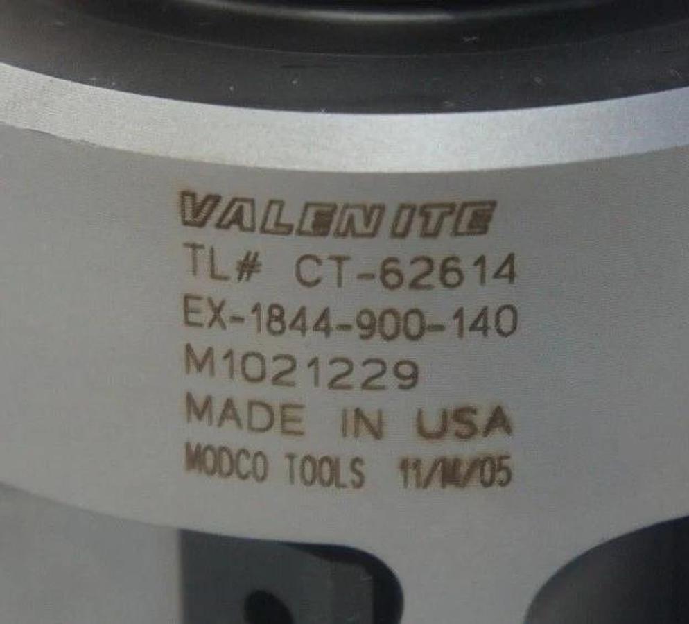 Used NEW VALENITE HVA TL# CT-62614 MASTER MILL 1844-900-140 12000RPM MAX