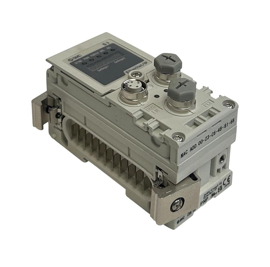 Used SMC EX600-SEN3 / EX600SEN3 SERIAL INTERFACE UNIT EtherNet/IP 24VDC FIELDBUS NSFS