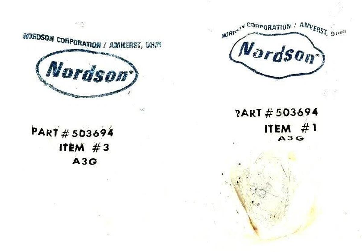 NEW NORDSON 503694 SIPHON BALL SEAT KIT *INCOMPLETE* (MISSING SIPHON BALL CAGE)