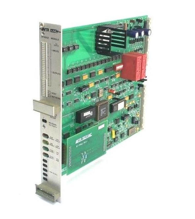 Used BETA TECH BC-FSC-071-003 SPINDLE CARD MODULE W/ BC-NULL-011-001 PC BOARD