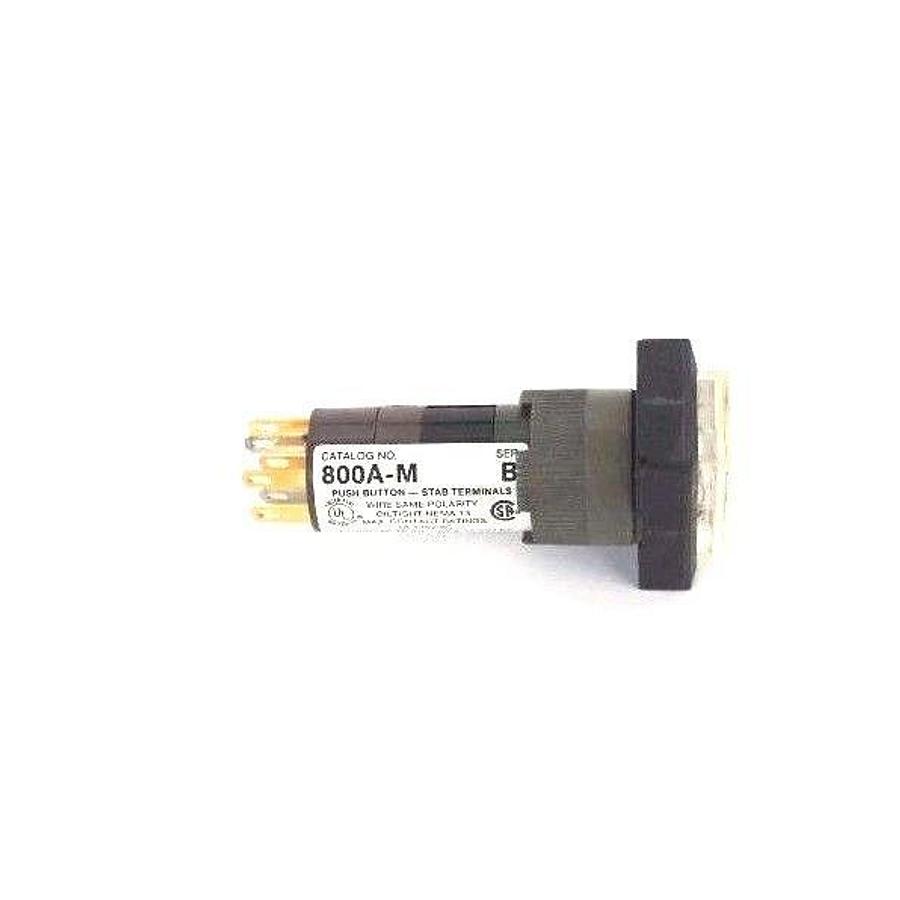 Used NIB ALLEN BRADLEY 800A-M2CC10C MOMENTARY STAB TERMINAL 800AM2CC10C, SER. B