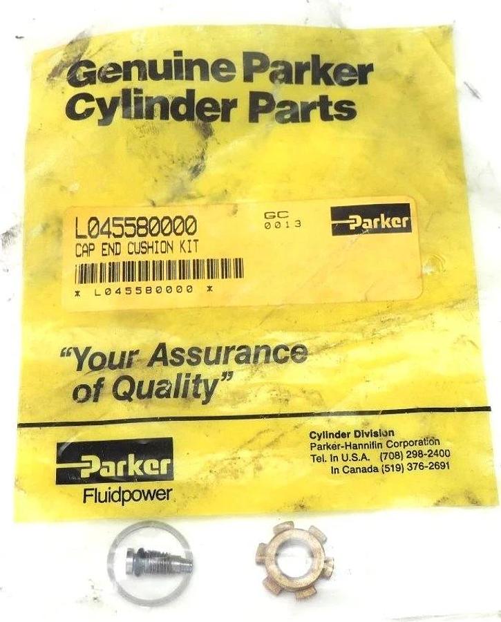 Used NEW PARKER L045580000 CAP END CUSHION KIT