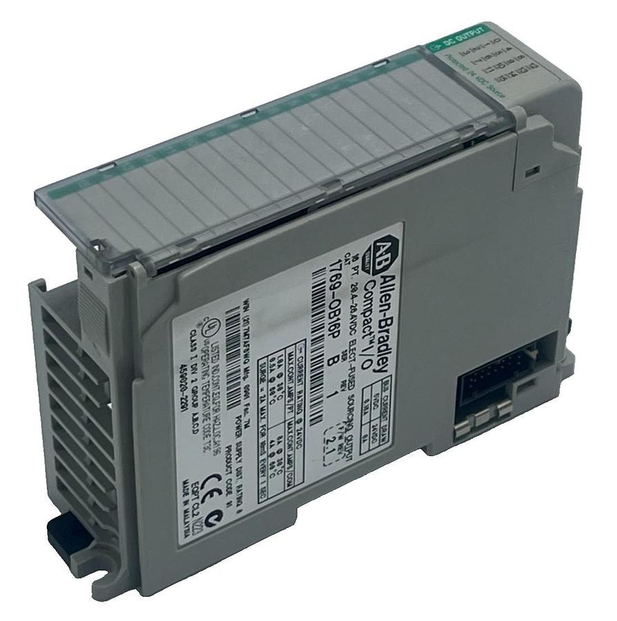 Used ALLEN BRADLEY 1769-OB16P SER B 16 Pt 24VDC POSITIVE LOGIC Output Module