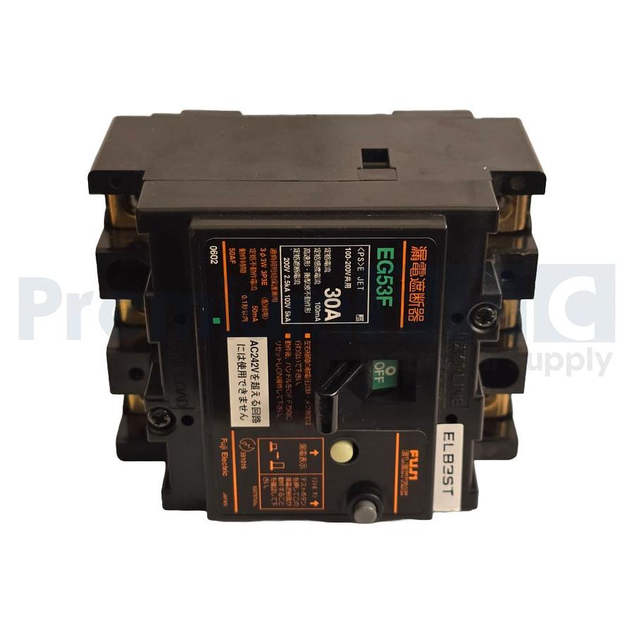 Used USED FUJI ELECTRIC EG53F 30A CIRCUIT BREAKER EG53F-30 (READ)