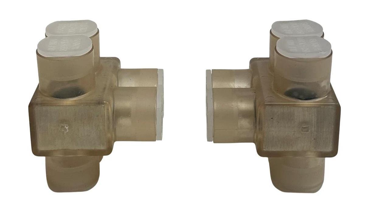 2 BURNDY BIBD-350-2 / BIBD3502 UNITAP CONNECTORS #10AWG-350KCMIL 2-PORT NSNP