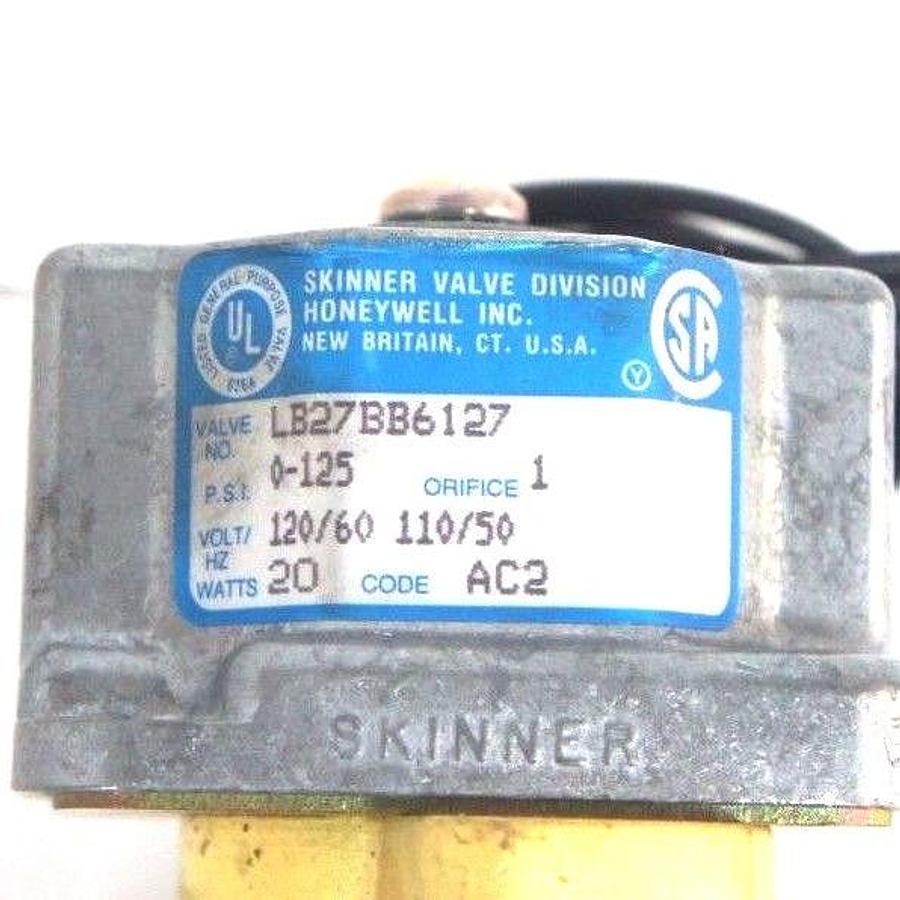 NIB HONEYWELL SKINNER LB27BB6127 SOLENOID VALVE W/ AP3-A46 COIL, LB27-BB-6127