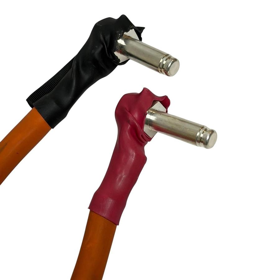 FlexWhip 1/0 AWG Welding Cable Battery Jumper Leads Pair Stud Terminal Pin Lug