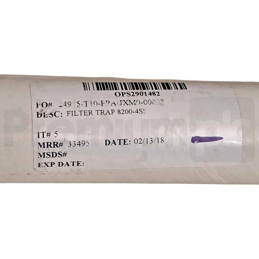 Used SDG Inc 8200-4SS Inline Hydrocarbon Trap 200cc 1/4" SS Fittings Gas Purifier NEW
