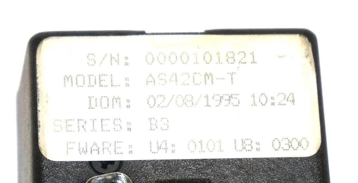 Used SQUARE D AS42CM-T AS CONTROL MODULE SER. B3, FWARE. U4:0101 U8:0300