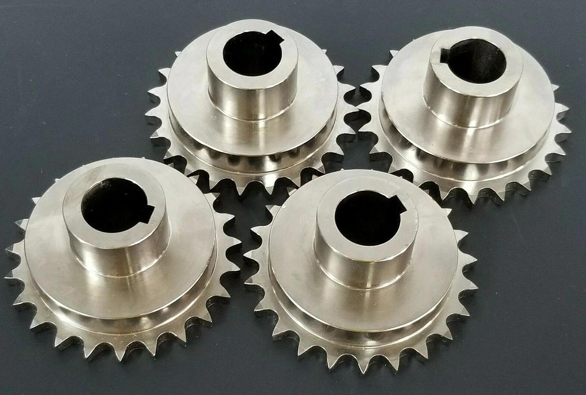 Used LOT OF 4 GENERIC 402A072 SPROCKETS 3/4'' IN. BORE 2-7/8'' IN. OD 23-TEETH